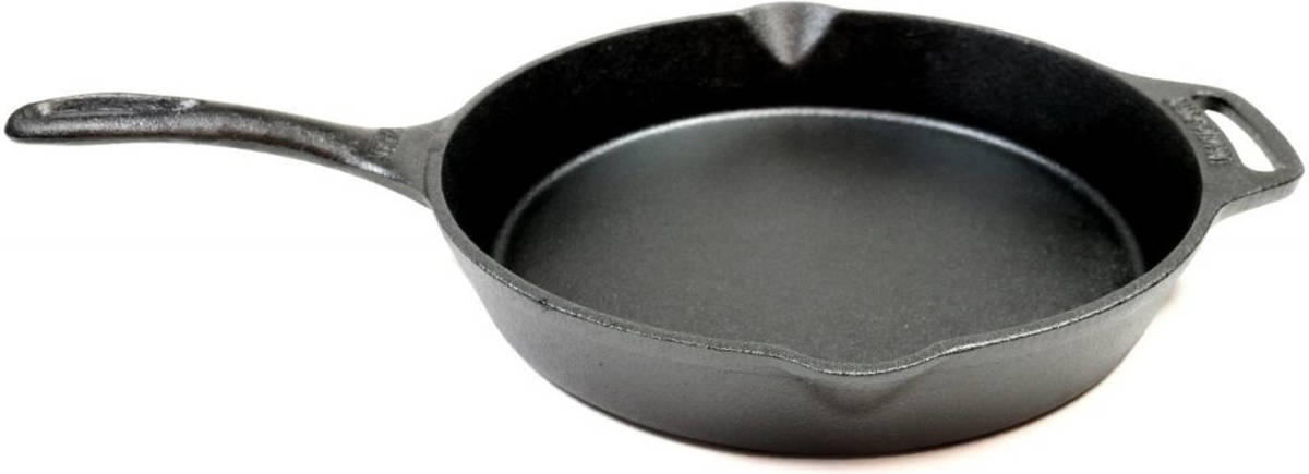 Valhal Outdoor Skillet / Koekenpan Met Steel - Vh25 - Gietijzer, Diameter 25cm