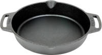 Valhal Outdoor Skillet / Koekenpan, 2 Handvatten - Gietijzer, Diameter 25cm - Vh25h