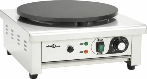 VidaXL Elektrische Crêpemaker Met Lekbakje 40 Cm 3000 W