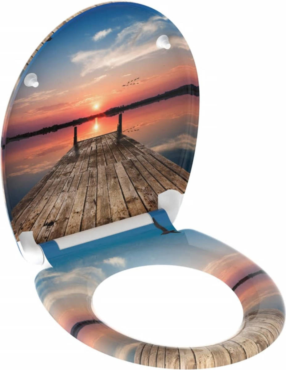 SCHÜTTE Toiletbril Met Soft-close Quick-release Sunset Sky