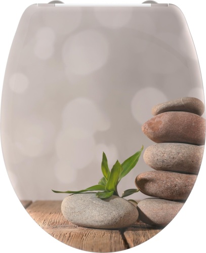 SCHÜTTE Toiletbril Met Soft-close Quick-release Stone Pyramid