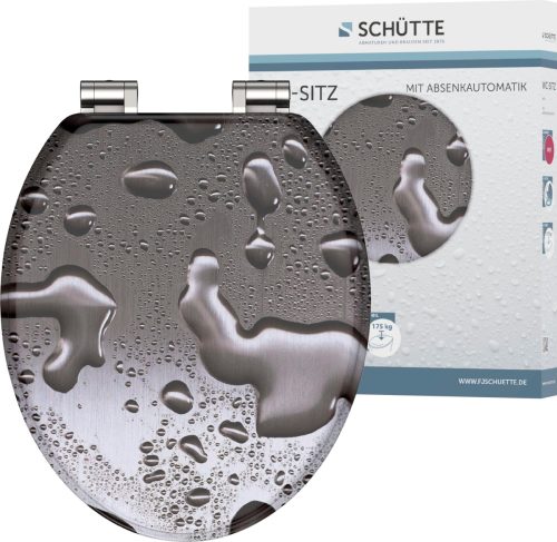 SCHÜTTE Toiletbril Met Soft-close Grey Steel