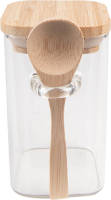 Clayre & Eef Voorraadpot 250 Ml Glas Voorraadbus Bewaarpot Opbergpot Transparant Voorraadbus Bewaarpot