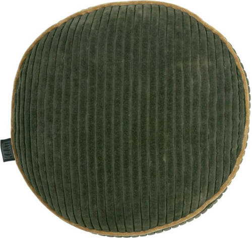 KAAT Amsterdam Sierkussen Perdy Olive Green - 40 X 40 Cm - Rond