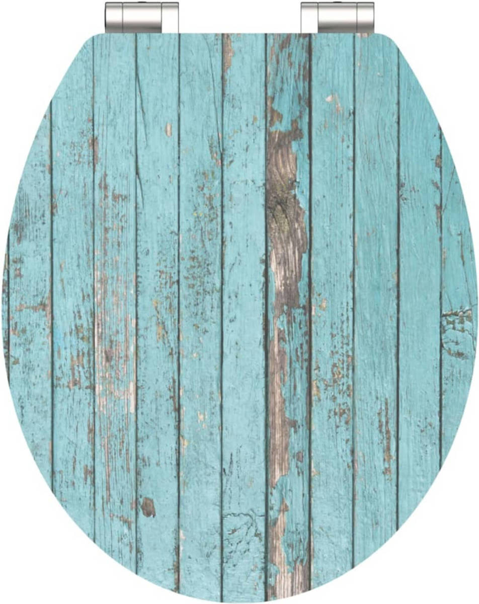 SCHÜTTE Toiletbril Met Soft-close Blue Wood Mdf Hoogglans