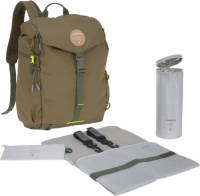 Lassig Green Label Outdoor Rugzak - Luiertas Incl. Verschiningsmatje - Olive