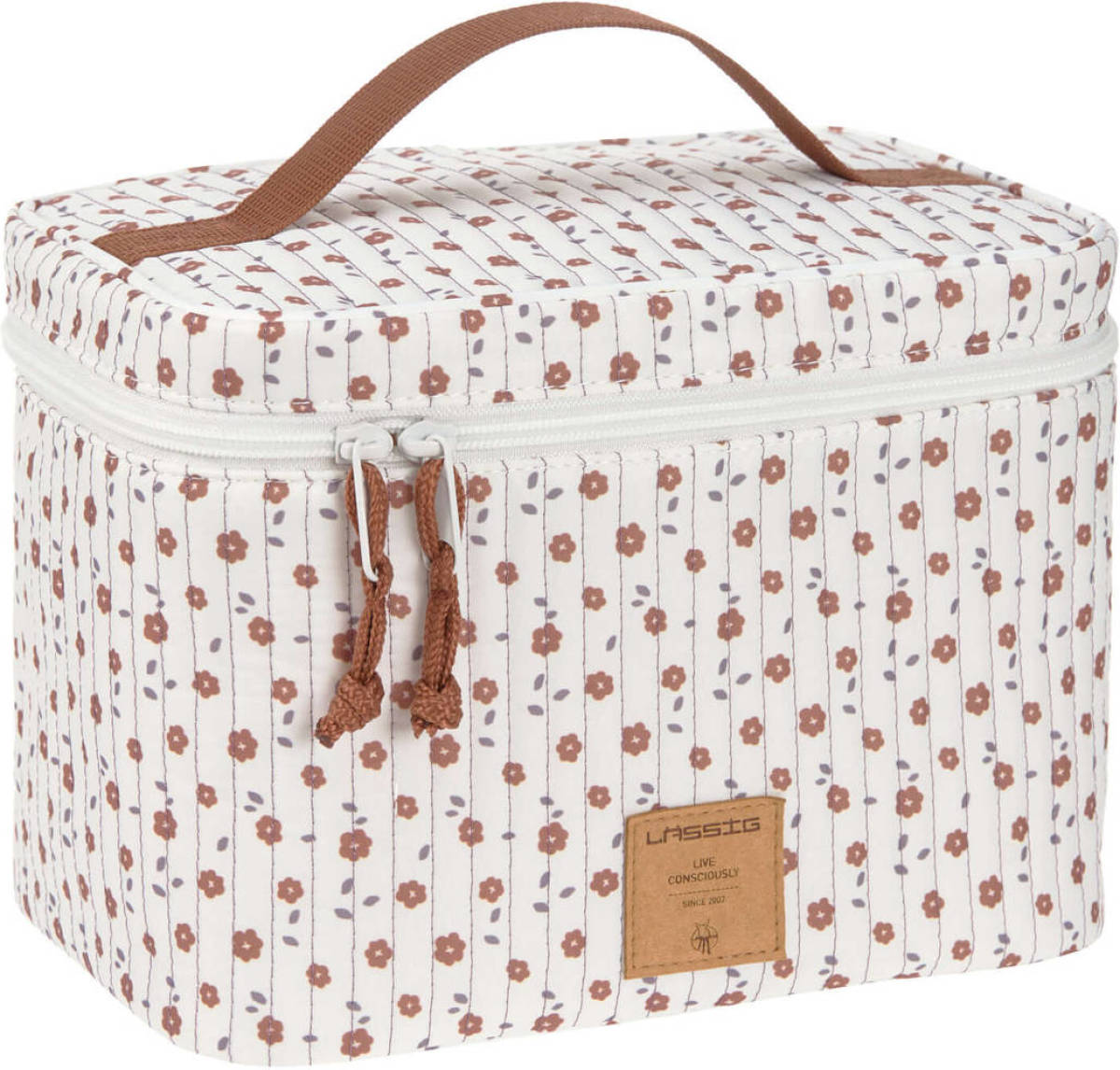 Lassig Nursery Caddy To Go / Luiertas - Flowers White