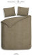 Heckett & Lane Flanel Dekbedovertrek Franela - Simply Taupe - Lits-jumeaux 240x200/220 Cm