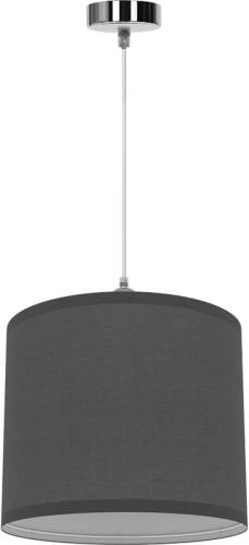 BES LED Led Hanglamp - Hangverlichting - Aigi Utra - E27 Fitting - Rond - Mat Grijs - Kunststof