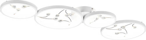 BES LED Led Plafondlamp - Plafondverlichting - Trion Moovy - 37w - Natuurlijk Wit 4000k - Dimbaar - Rechthoek - Mat Wit