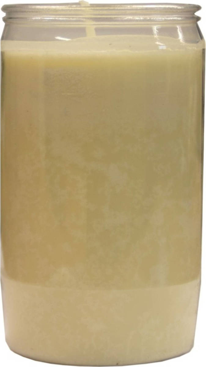 Candles by Spaas 1x Witte Grafkaars/gedenklicht 7 X 15 Cm 6 Dagen - Stompkaarsen