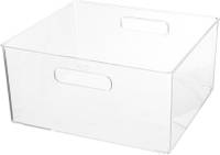5five Creme Potjes/flesjes/make-up Houder/box Vierkant 31 X 15 Cm Van Kunststof - Opbergbox