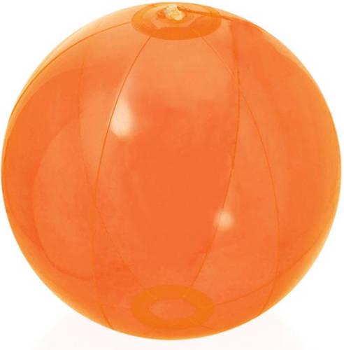 Trendoz Opblaasbare Strandbal Beach Fun Plastic Oranje 28 Cm - Strandballen