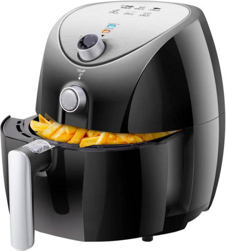 BES LED Airfryer - Aigi Sunika - Hetelucht Friteuse - Timer - 3.2 Liter - Zwart