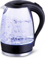 BES LED Waterkoker - Aigi Adena - Led Verlichting - 1.7 Liter - 2200 Watt - Zwart - Glas