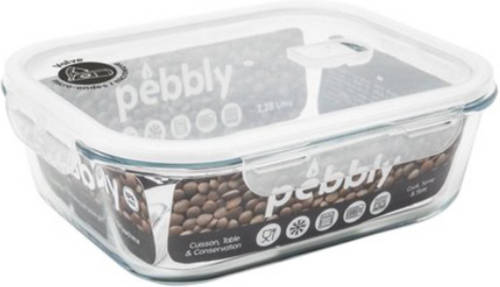 Pebbly - Vershoudbox, Rechthoekig, 1.2 L - Pebbly
