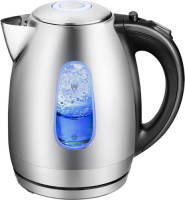 BES LED Waterkoker - Aigi Quny - 1.7 Liter - 2200 Watt - Rvs - Zwart/zilver