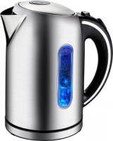 BES LED Waterkoker - Aigi Kiny - 1.7 Liter - 2200 Watt - Rvs - Zwart/zilver