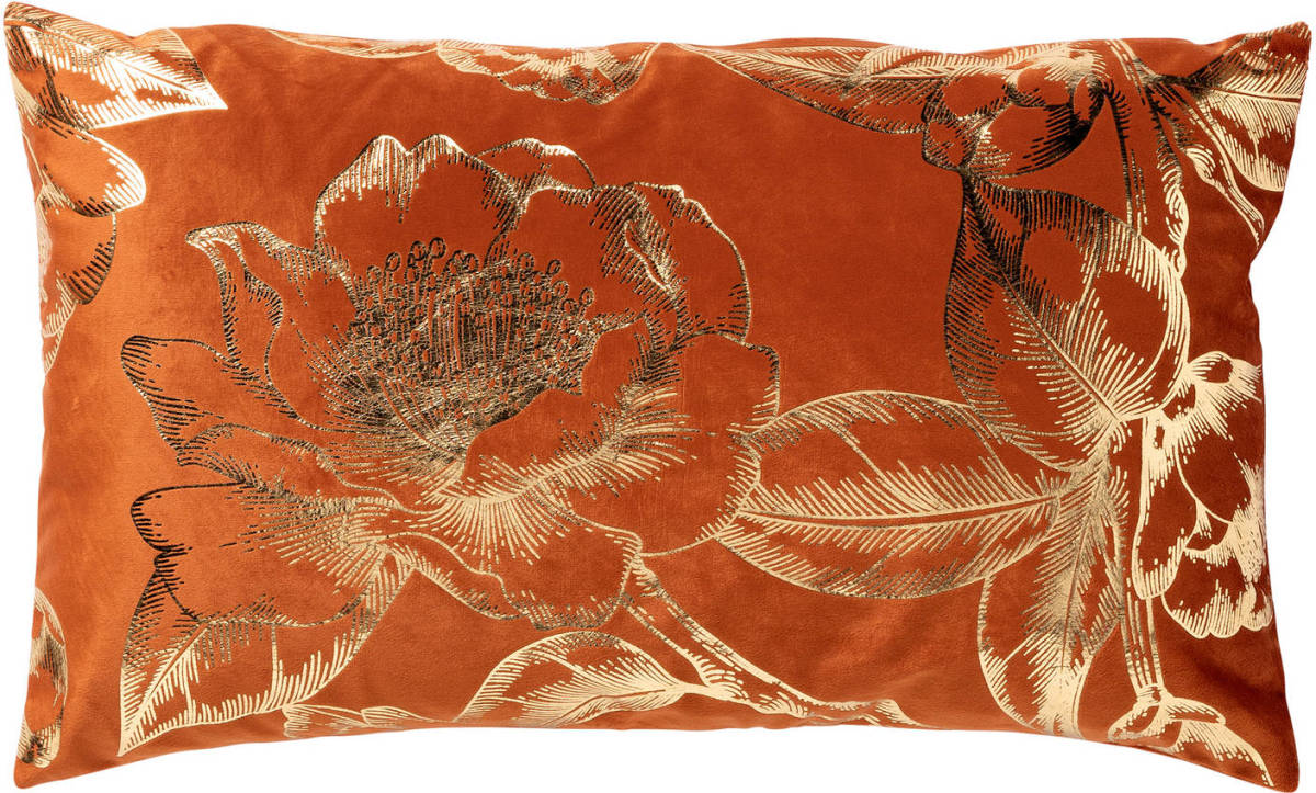 Dutch Decor - Ava - Sierkussen Velvet Potters Clay 30x50 Cm - Oranje