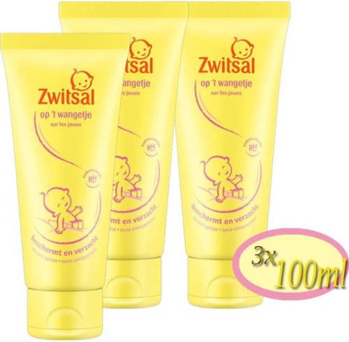 Zwitsal Baby Gezichtscrème - Op 'T Wangetje - 3x 100 Ml - Copy