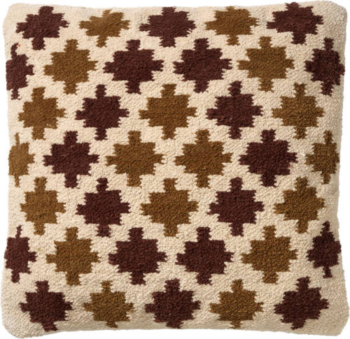 Dutch Decor - Yael - Sierkussen Kelim Pumice Stone 45x45 Cm - Beige