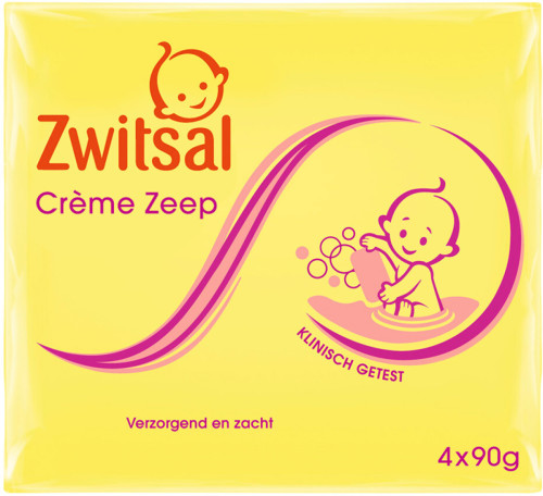 Zwitsal Baby Crème Zeep - 24 X 90 Gram (6x 4 Stuks)