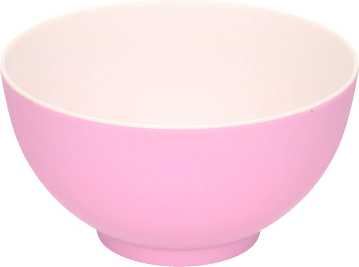 Excellent Houseware Onbreekbare Kunststof/melamine Roze Dessert Schaaltje Dia 14 X H 7.5 Cm Voor Outdoor/camping - Serveerschalen