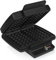 Wafelmaker - Eden Ed-7013 Wafelijzer - Voor 2 Klassieke Belgische Wafels - Anti-aanbaklaag - Zwart