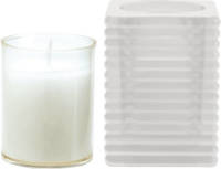 Candles by Spaas 1x Matte Kaarsenhouder Met Kaars 7 X 10 Cm 24 Branduren - Stompkaarsen