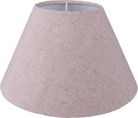 Clayre & Eef Lampenkap Ø 23x15 Cm Beige Katoen Stoffen Lampenkap Beige Stoffen Lampenkap