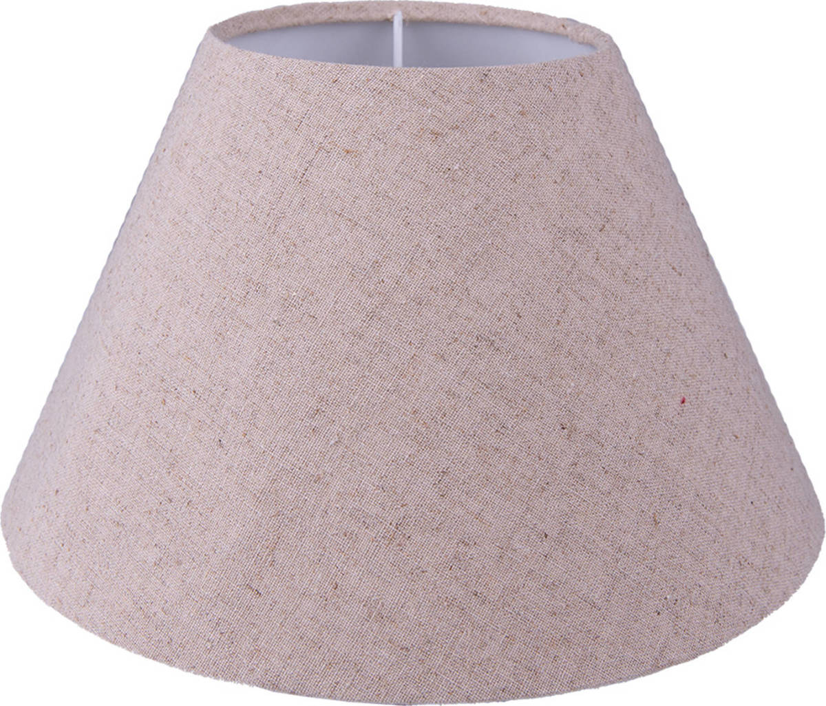 Clayre & Eef Lampenkap Ø 23x15 Cm Beige Katoen Stoffen Lampenkap Beige Stoffen Lampenkap