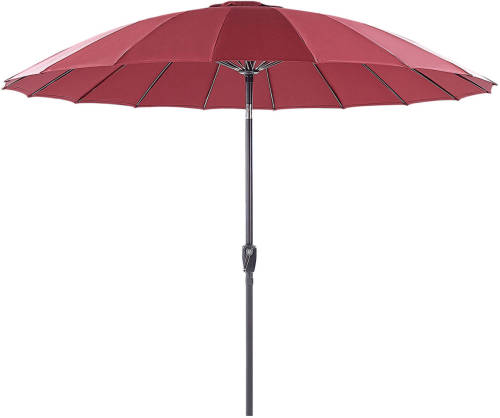 Beliani Baia - Marktscherm-rood-polyester