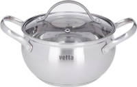 Vetta Geneva Kookpan 6,8 Liter Ø24cm Rvs Glazen Deksel
