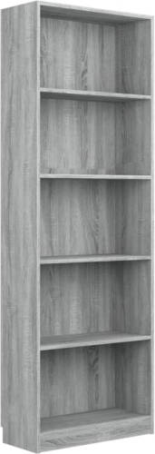 VidaXL Boekenkast 60x24x175 Cm Bewerkt Hout Grijs Sonoma Eikenkleurig