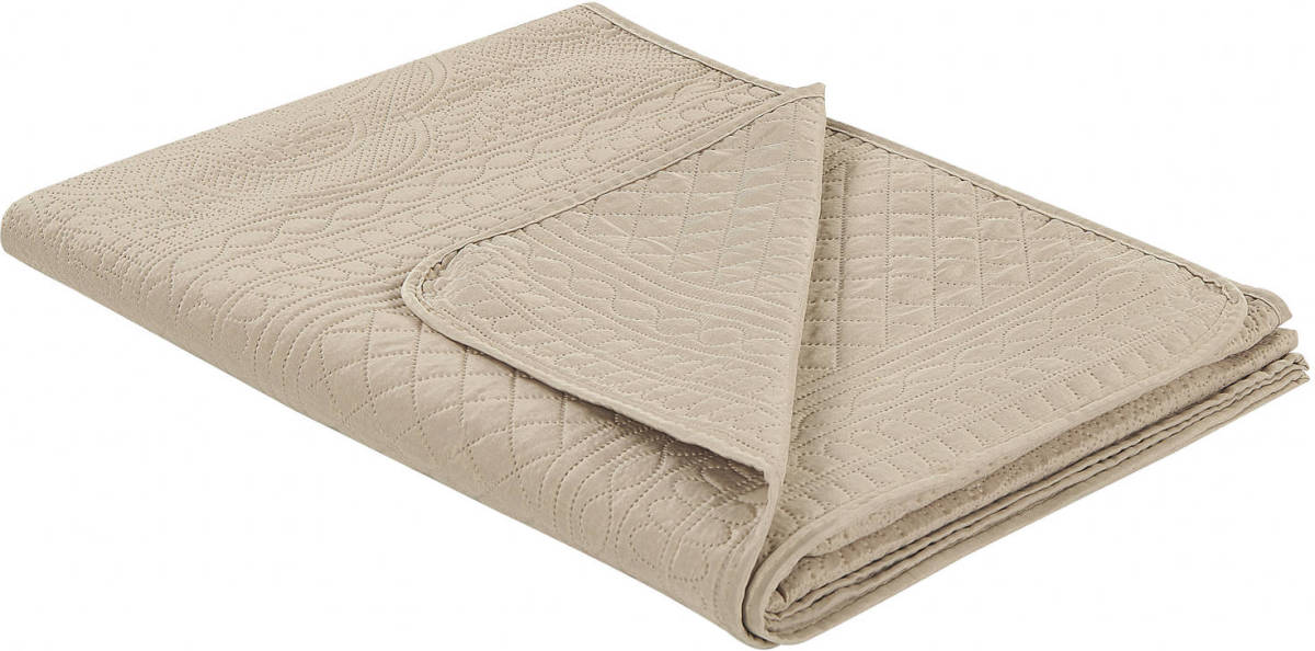 Beliani Shush - Sprei-grijs-polyester