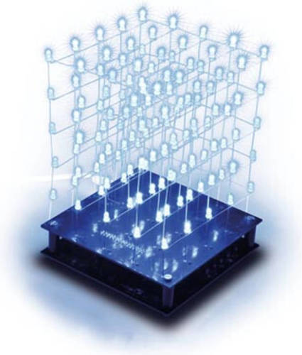 Whadda 3d Led-kubus - 5 X 5 X 5 (Blauwe Led)