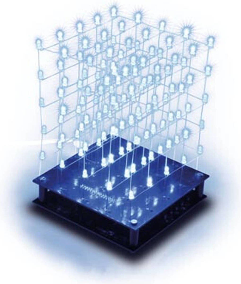 Whadda 3d Led-kubus - 5 X 5 X 5 (Blauwe Led)