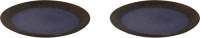 Palmer Bord Tama 28.5 Cm Blauw Zwart Stoneware 2 Stuk(s)