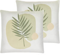 Beliani Microsorum - Sierkussen-groen-polyester