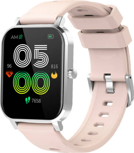 Denver Smartwatch Met Extra Grote 1.7'' Display - Ip67 Waterdicht Sporthorloge - Easy To Return Button - Sw181 - Roze