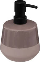 5five Zeeppompje/zeepdispenser Van Keramiek - Taupe - 440 Ml - Zeeppompjes