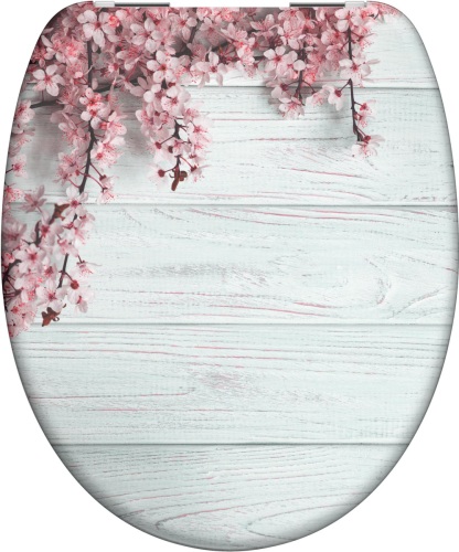 SCHÜTTE Toiletbril Met Soft-close Flowers & Wood