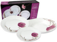 Bella Fiore Premium Serviesset 18 Delig 6 Persoons Wit Met Bloem Ar-49