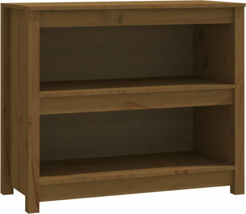 VidaXL Boekenkast 80x35x68 Cm Massief Grenenhout Honingbruin