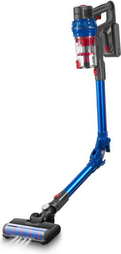 Swiss Pro+ Draadloze Flexibele Accu Steelstofzuiger 0.8l Blauw - 0.8 Liter
