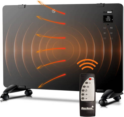 MaxxHome Convectorkachel - Elektrische Verwarming - Timerfunctie - Thermostaat En Afstandsbediening - Wand Of Vrijstaand