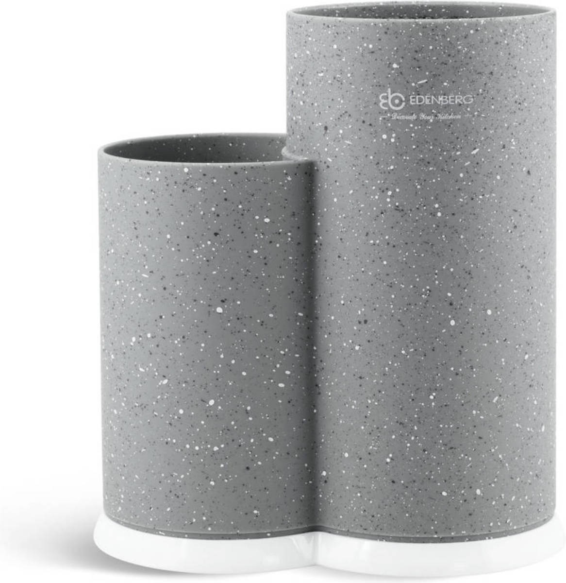 EDENBERG Gray Line - Universele Messenhouder Met Keukengerei Houder - Ø 11 Cm - Grijs
