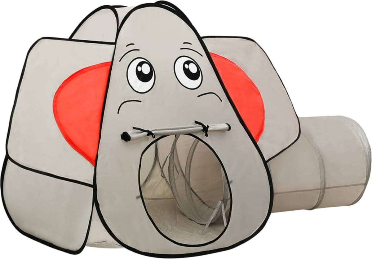 VidaXL Kinderspeeltent Olifant 174x86x101 Cm Grijs