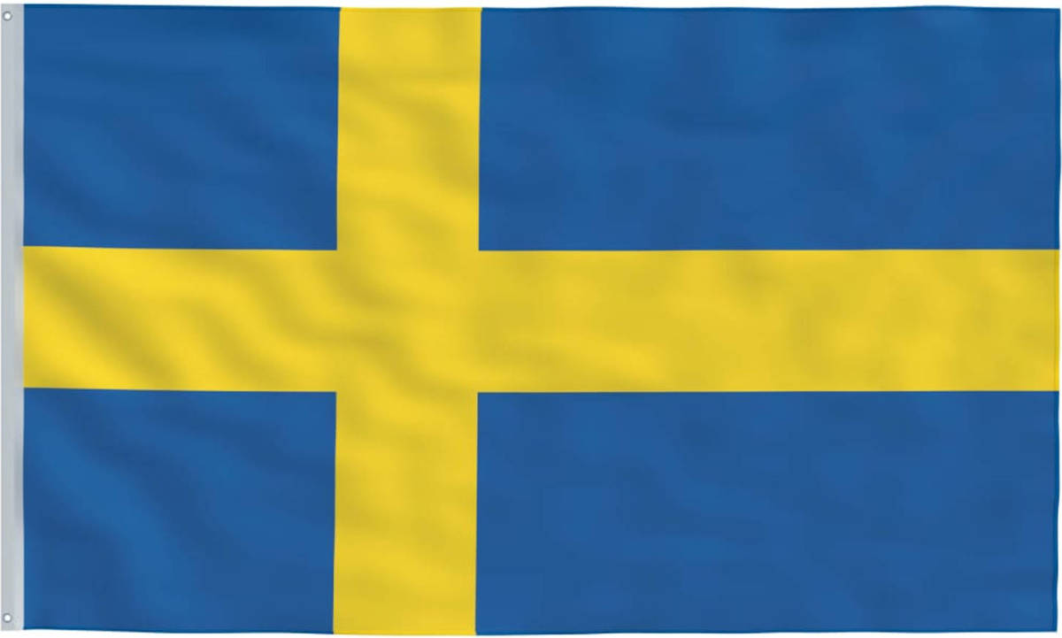 VidaXL Vlag Zweden 90x150 Cm