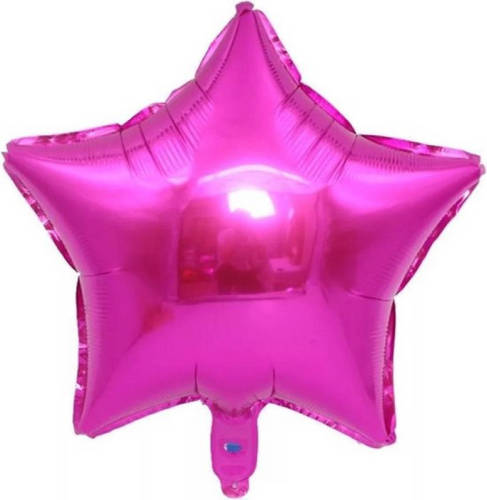 VSE Folieballon Ster Donker Roze 18 Inch 45 Cm